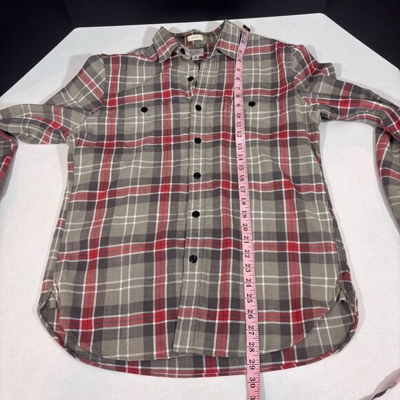 J. Crew Men’s Flannel Classic Plaid Button Down Medium Twill Lumberjack AZ428 - Picture 14 of 14